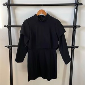 In God We Trust size S black wool dress